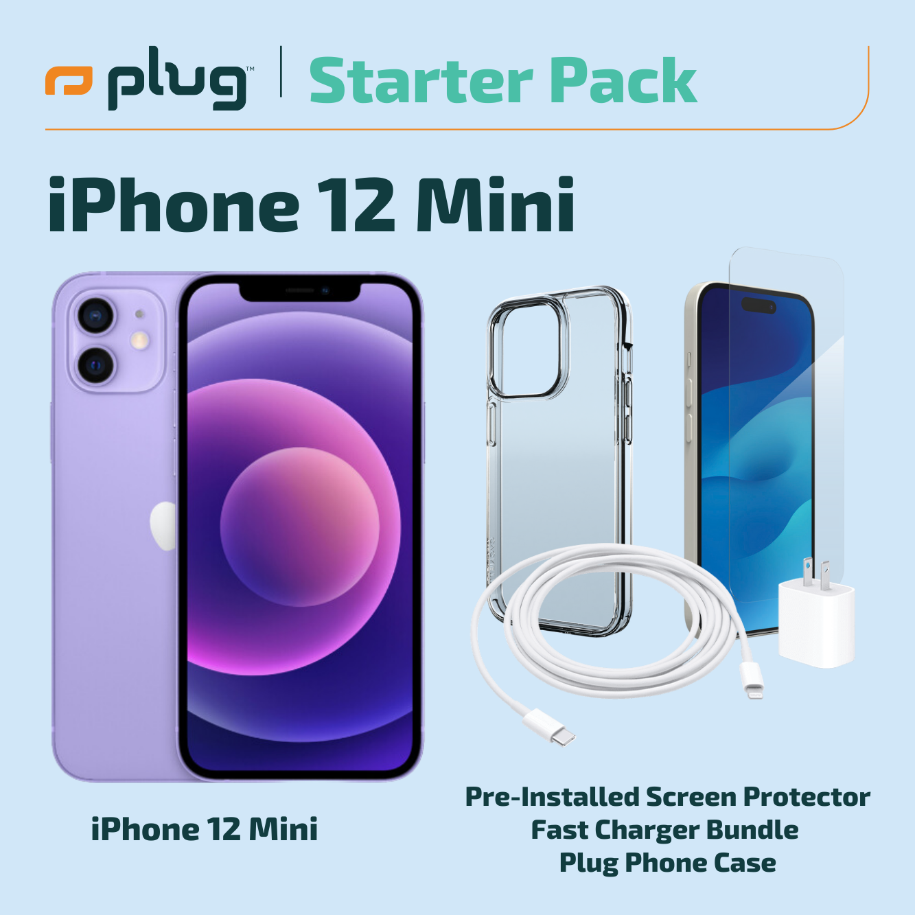 IPhone newest 12 Mini Bundle Screen Protectors and Cases