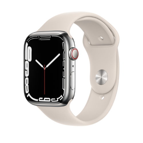 Apple Watch Series 7 45MM Plata Acero Inoxidable (GPS + Cellular)