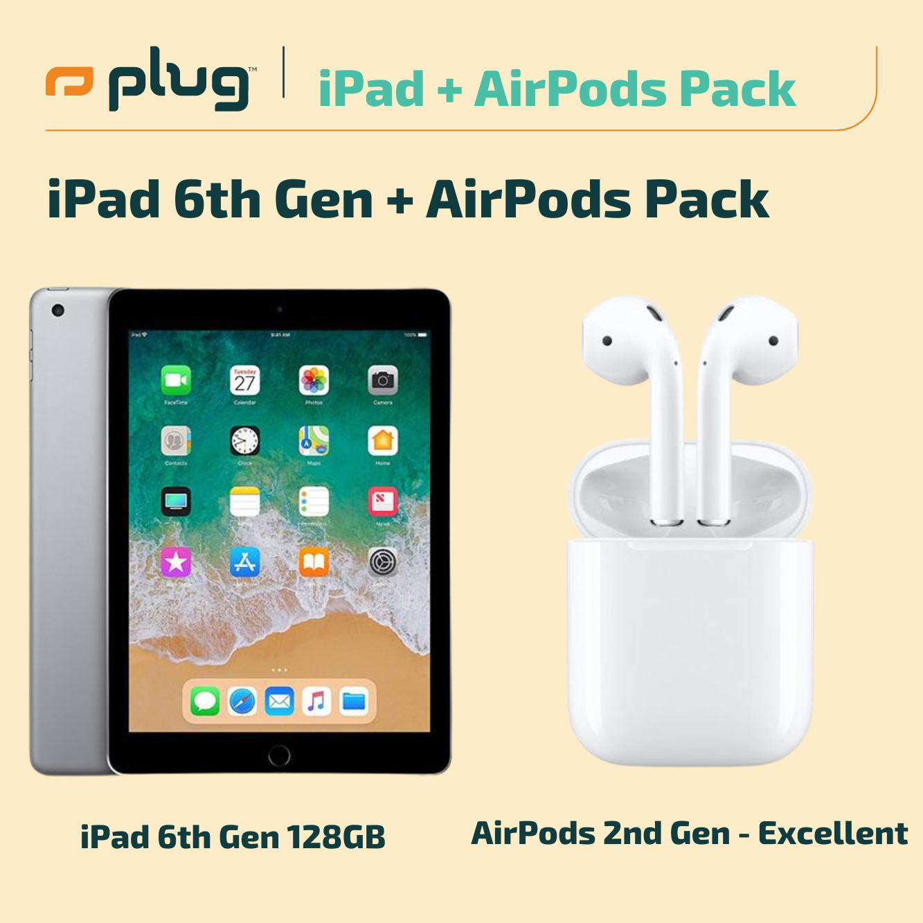 iPad 6th Gen + AirPods Pack