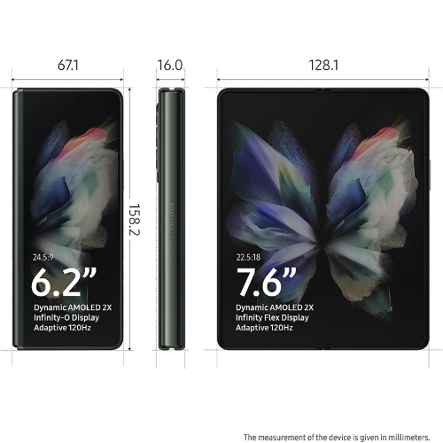 Samsung Galaxy Z Fold 3 512GB (5G) - Verde fantasma