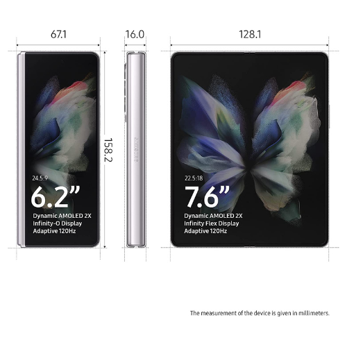 Samsung Galaxy Z Fold 3 512GB (5G) - Plata fantasma