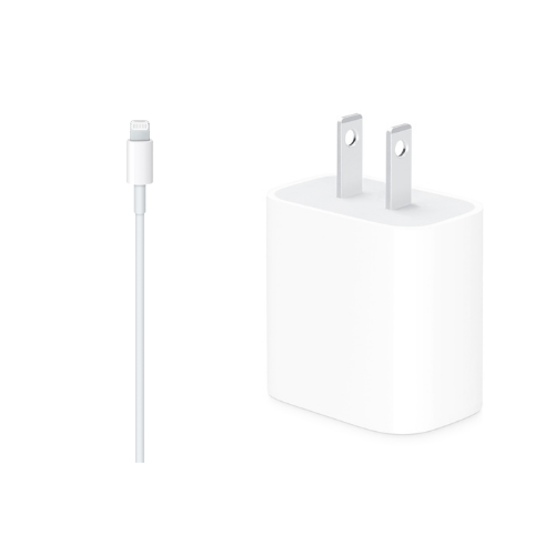 Fast Charger Bundle Packs for iPhone, iPad - Type-C to Lightning Cable (1M) + Type C Adapter