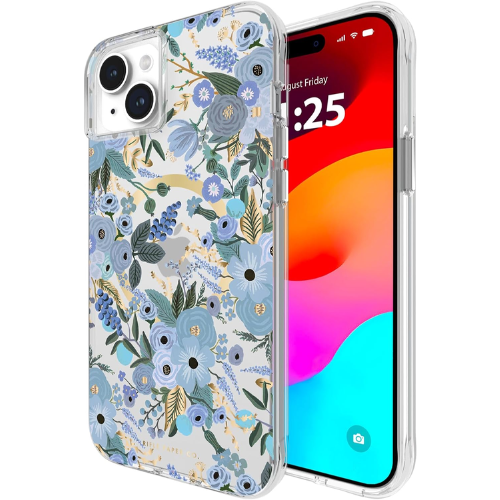 Case-Mate Rifle Paper Co. Case (MagSafe) - Garden Party Blue - iPhone 15 Plus