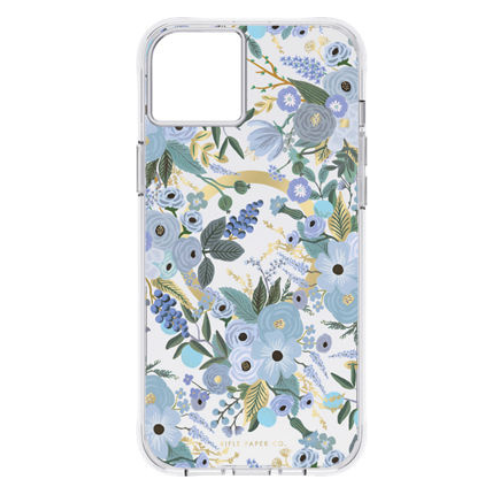 Case-Mate Rifle Paper Co. Case (MagSafe) - Garden Party Blue - iPhone 14 Plus