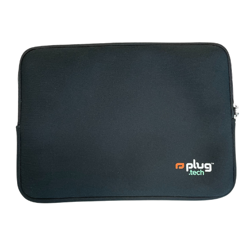 Funda para portatil Plug de 13 3 pulgadas funda protectora con cremallera Negro